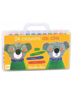 Boîte de 24 crayons de cire...