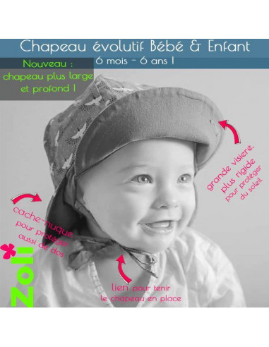 Chapeau soleil évolutif - 