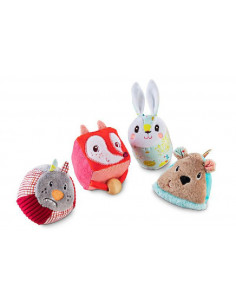 Cubes tissu 4pc - Forêt