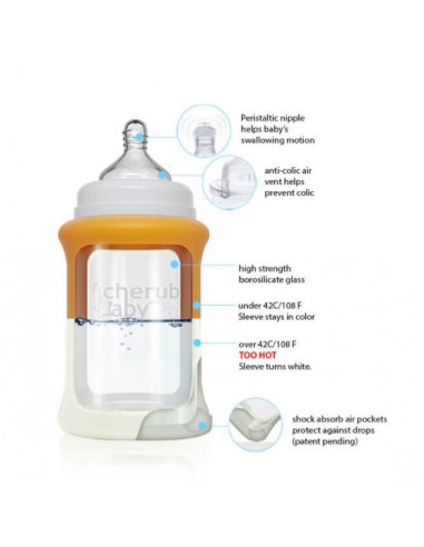 Biberon en Verre Color Change 240ml -...