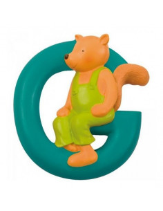 Lettre résine G écureuil -...