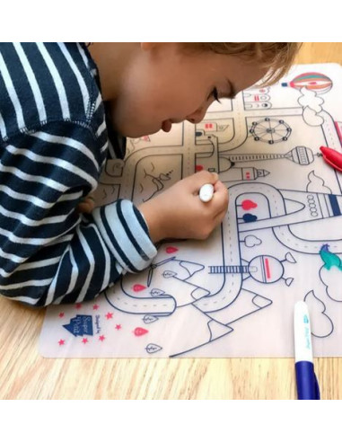 Set en silicone à colorier - Circuit