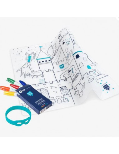 Set en silicone à colorier - Chateau