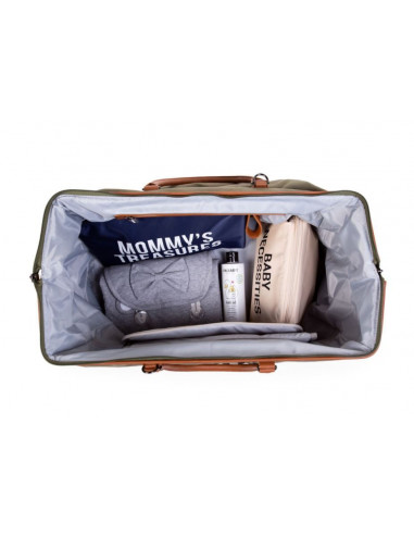 Sac à langer Mommy Bag en toile - Kaki
