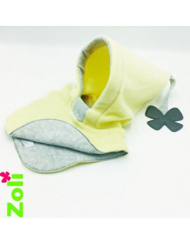 Bonnet bébé Citron - Gris Clair