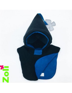 Bonnet bébé Noir - Bleu Vif