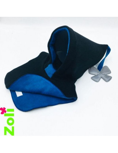 Bonnet bébé Noir - Bleu Vif