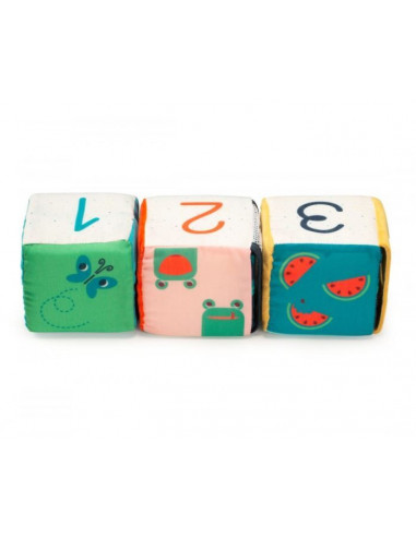 Jeu de cubes cache-cache - Jungle