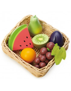 Le panier du marché en bois...