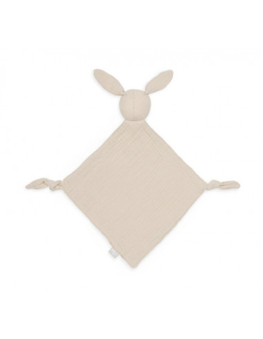 Doudou attache sucette Lapin - Nougat