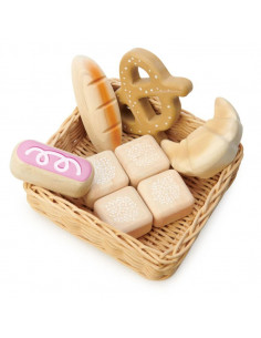 Le panier du marché en bois...