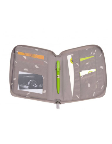 Protège carnet de santé - Blocks Taupe