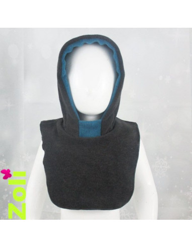 Bonnet bebe Anthracite - Pétrole