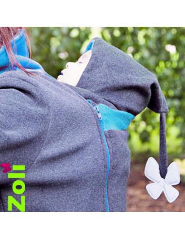 Bonnet bebe Anthracite - Pétrole