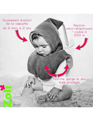 Bonnet bébé Anthracite - Bleu Foncé