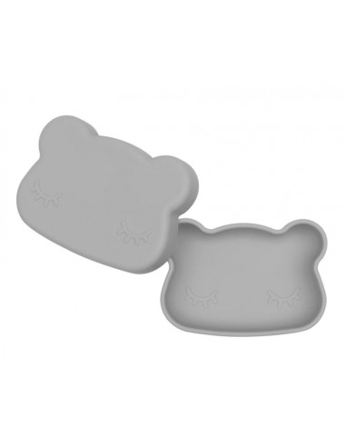 Lunchbox silicone - Ours Gris