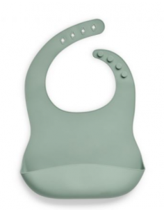Bavoir silicone - Ash Green