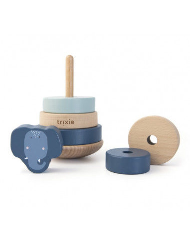 Tour à empiler en bois - Mrs. Elephant