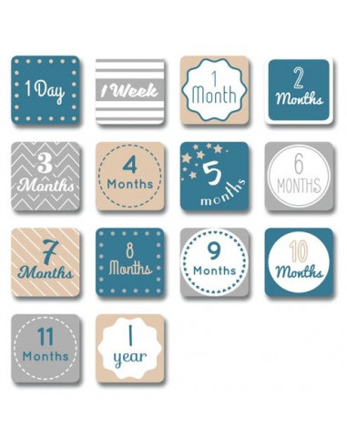 Set couverture et milestone Baby'...