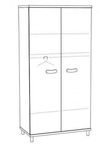 Garde-Robe 2 portes - Noor