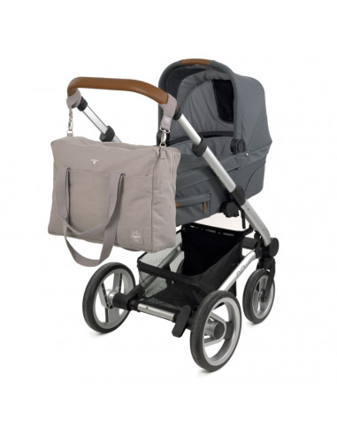 Sac à langer Coton Essential - Taupe