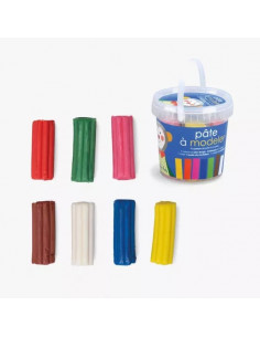 7 pâtes à modeler en seau -...