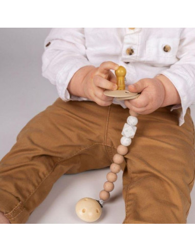 Attache sucette silicone Chewie - Blush