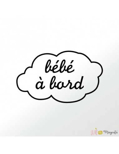 Sticker voiture Magenta - Motif au choix