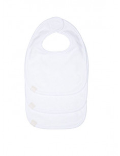 Bavoir nouveau-né 3pcs - White