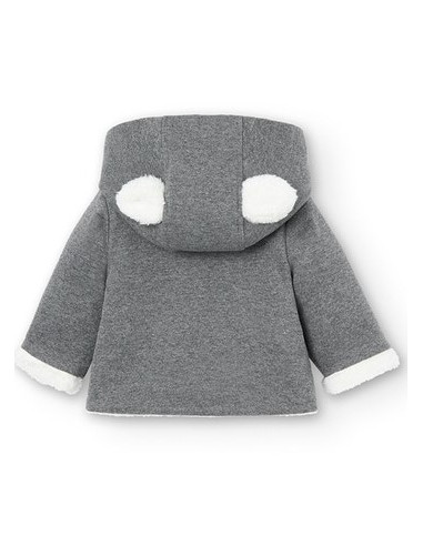 Veste maille pour bébé gris 1M