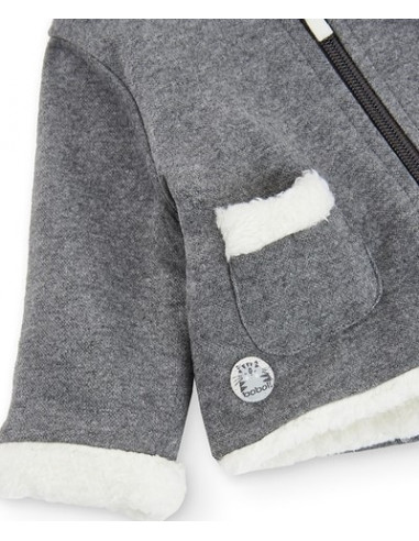 Veste maille pour bébé gris 3M