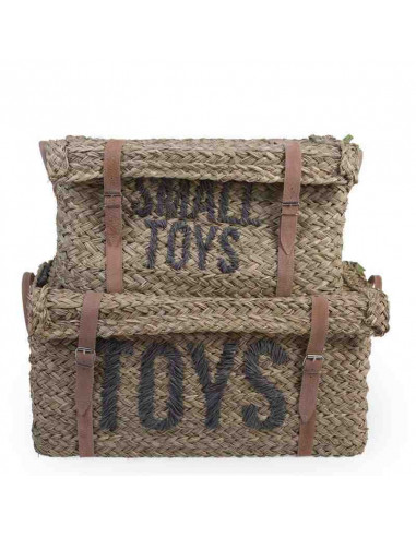 Panier déco osier - Lot de 2pcs