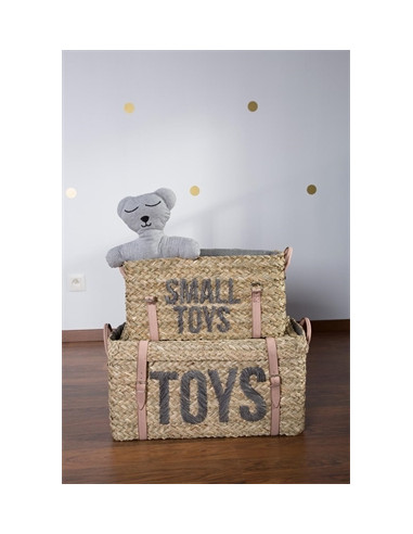 Panier déco osier - Lot de 2pcs