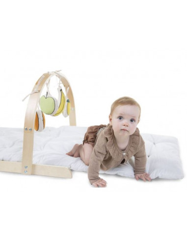 Arche éveil bébé rond bois - Naturel