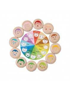 Mémo en bois - Emotions