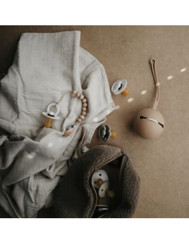 Etui pour sucette Mushie - Blush