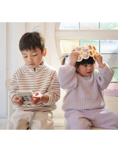 Press toy Flower - Blush/sand