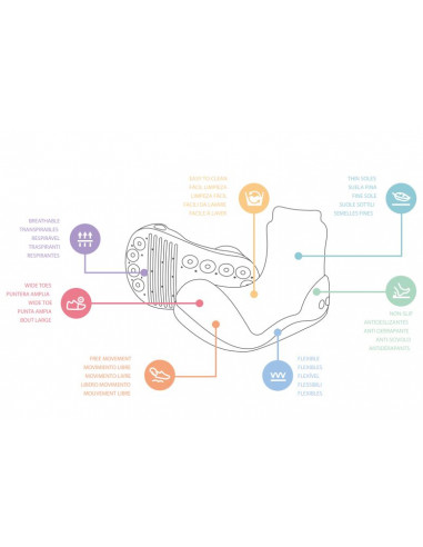 Chaussures Attipas T20 - Elephant bleu