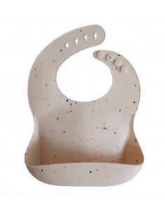 Bavoir en silicone -...