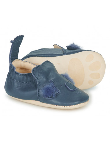 Chaussons Blumoo 6-12mois - Mou denim...