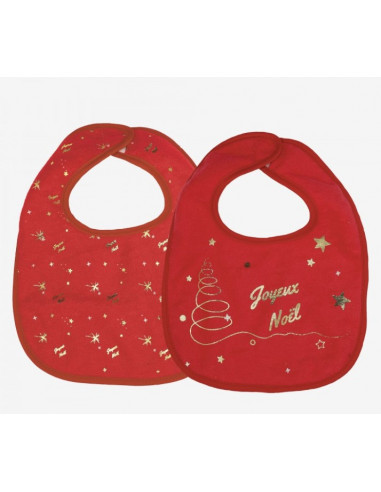Bavoir 4M+ lot 2pc - Noël