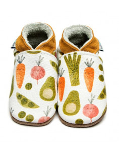 Chaussons en cuir 0-6mois -...