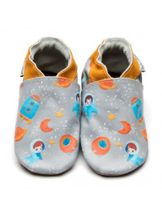 Chaussons en cuir 0-6mois -...