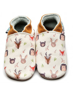Chaussons en cuir 6-12mois...