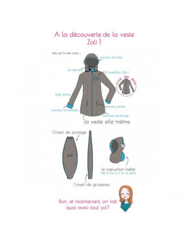 Manteau de portage Zoli - Pack Trio -...