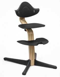 Chaise haute Nomi Chêne - Noir