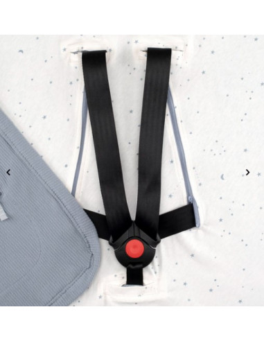 Biside été Waffle + jersey bio - Bleu...