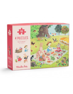 4 mini puzzles Les 4...