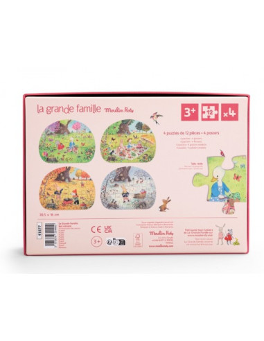 4 mini puzzles Les 4 saisons - La...