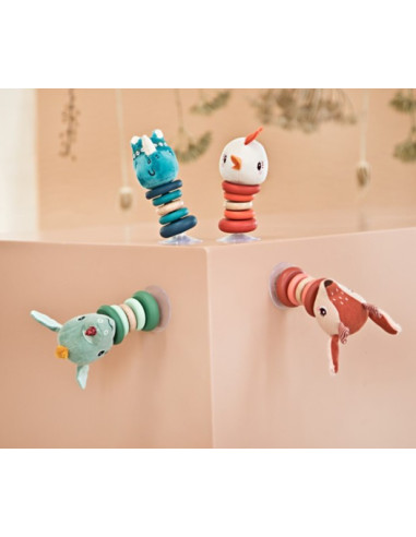 Hochet à ventouse - Marius le rhinocéros